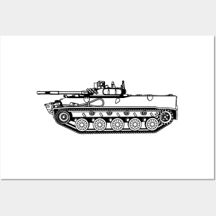 BMD4 amphibious infantry fighting vehicle tank Pop Art Posters and Art